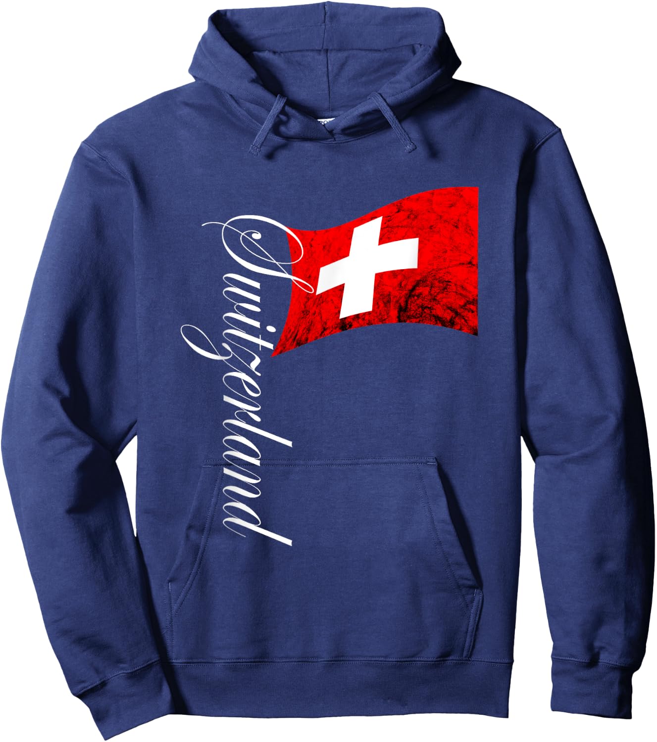 Switzerland Flag Swiss Pride Vintage Swiss Flag Schweiz Hoodie - Hoodie | Navy