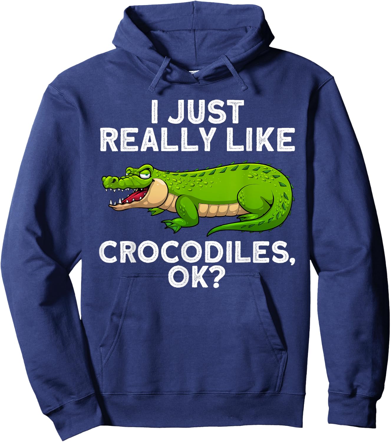 Funny Crocodile Women Kids Alligator Crocodile Lover Hoodie - Hoodie | Navy