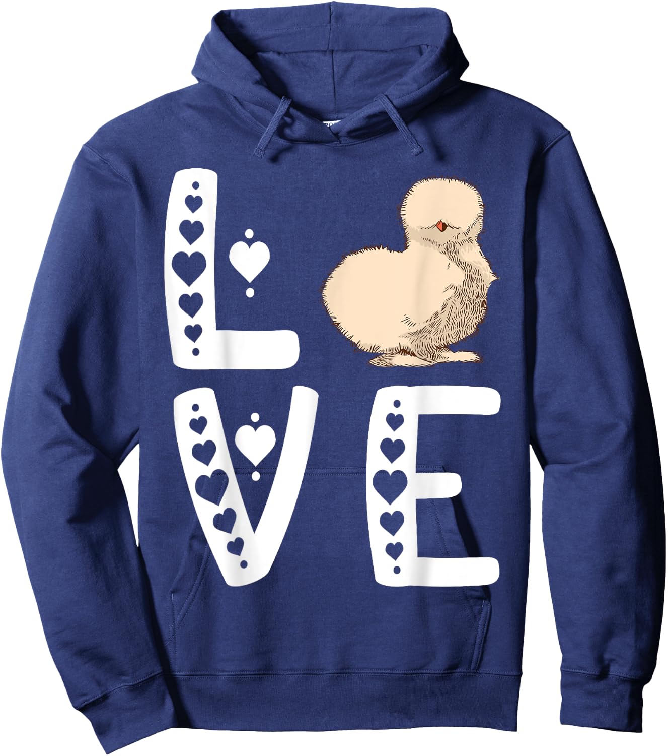 Silkie Chicken Silkie Chicken Lover Love Silky Chicken Hoodie - Hoodie | Navy