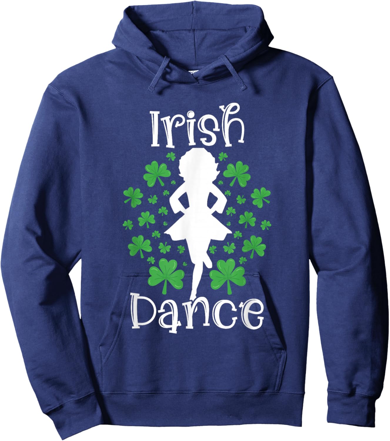 Irish Dance St Patricks Day Reel Girl Irish Step Dance Shoes Hoodie - Hoodie | Navy