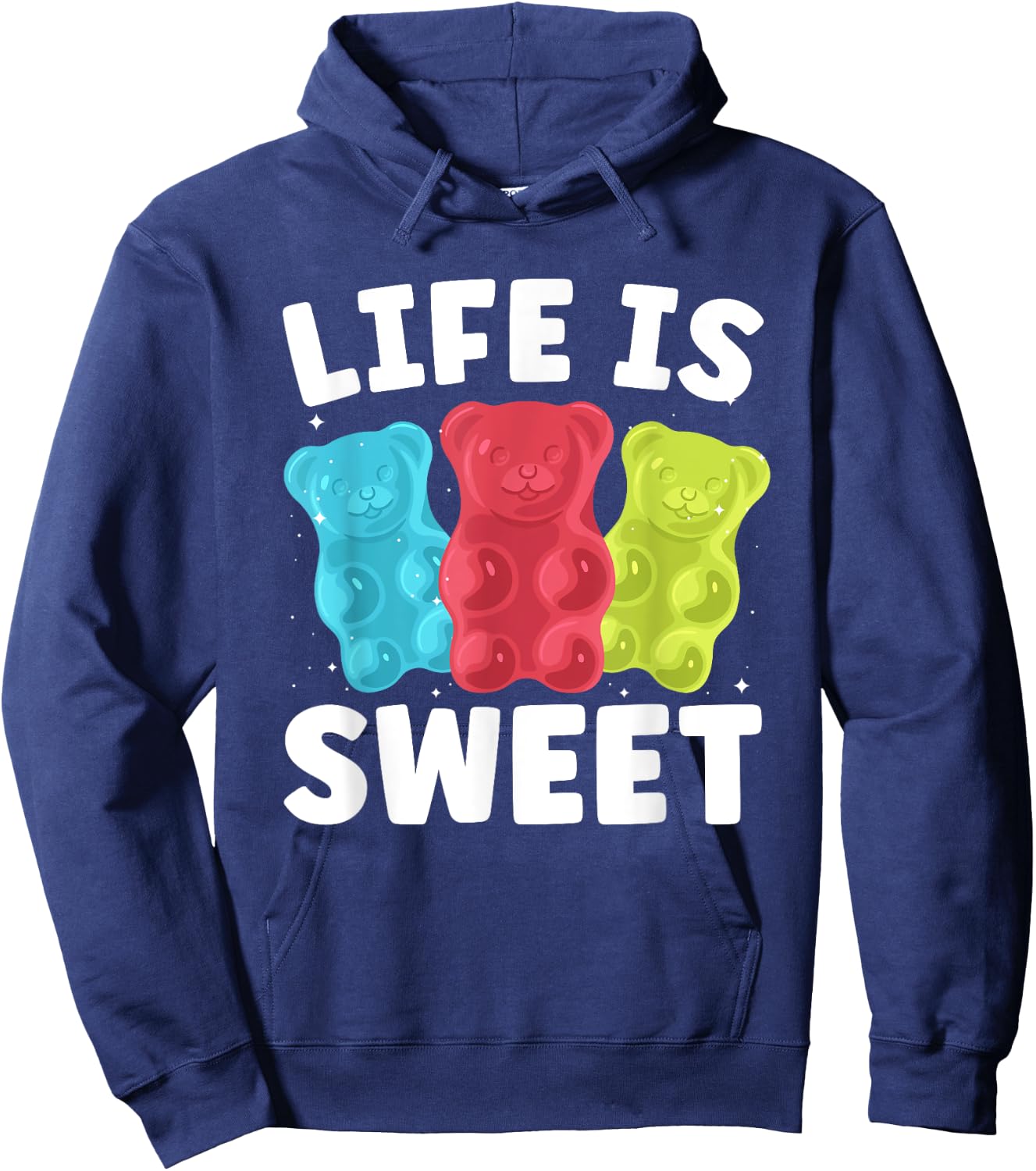 Cool Gummy Bear Art Girls Kids Candy Lover Gummies Hoodie - Hoodie | Navy