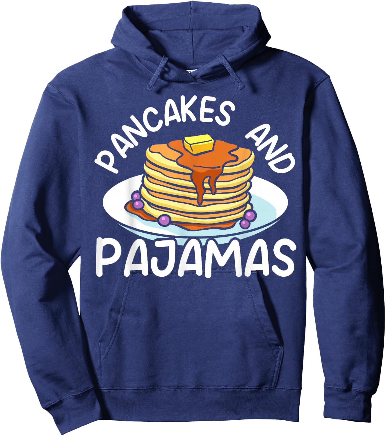 Pancakes And Pajamas Food Lover Pancake Maker Hoodie - Hoodie | Navy