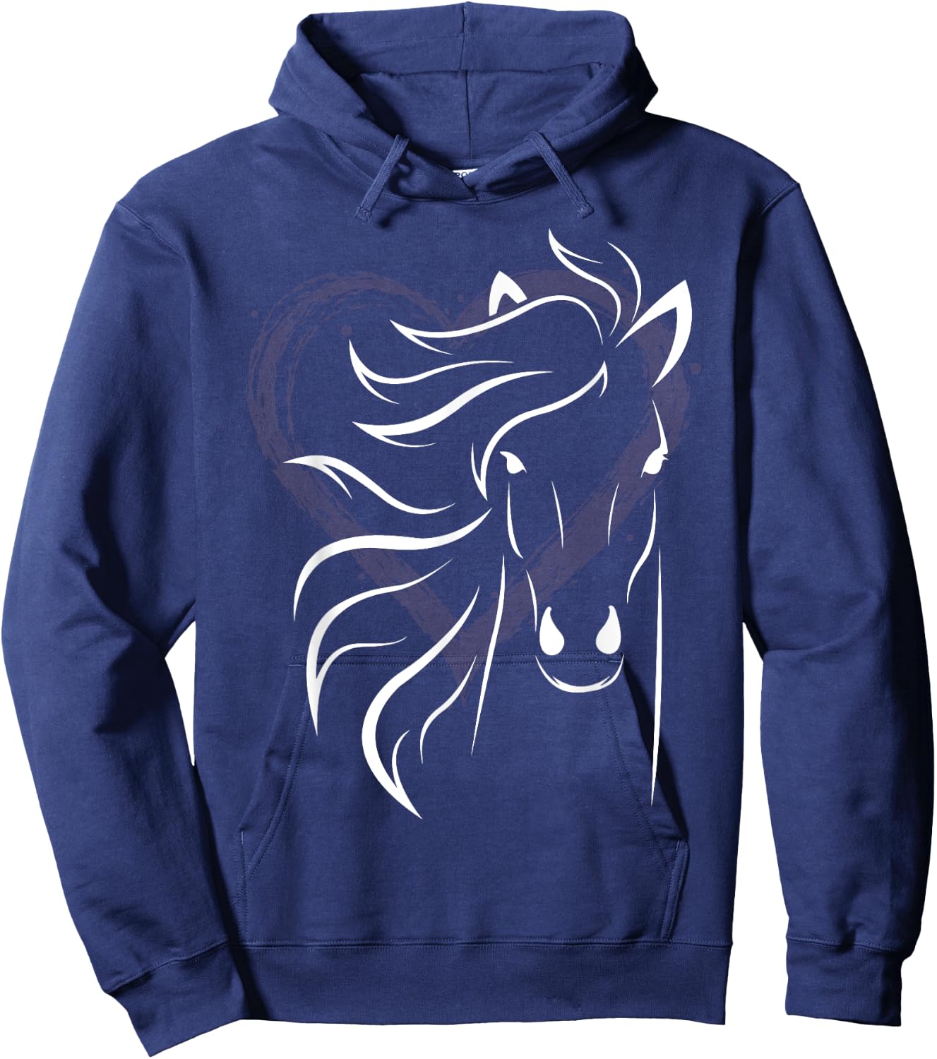 Women's horse shirt for riders and lovers of horses Hoodie - Hoodie | Navy