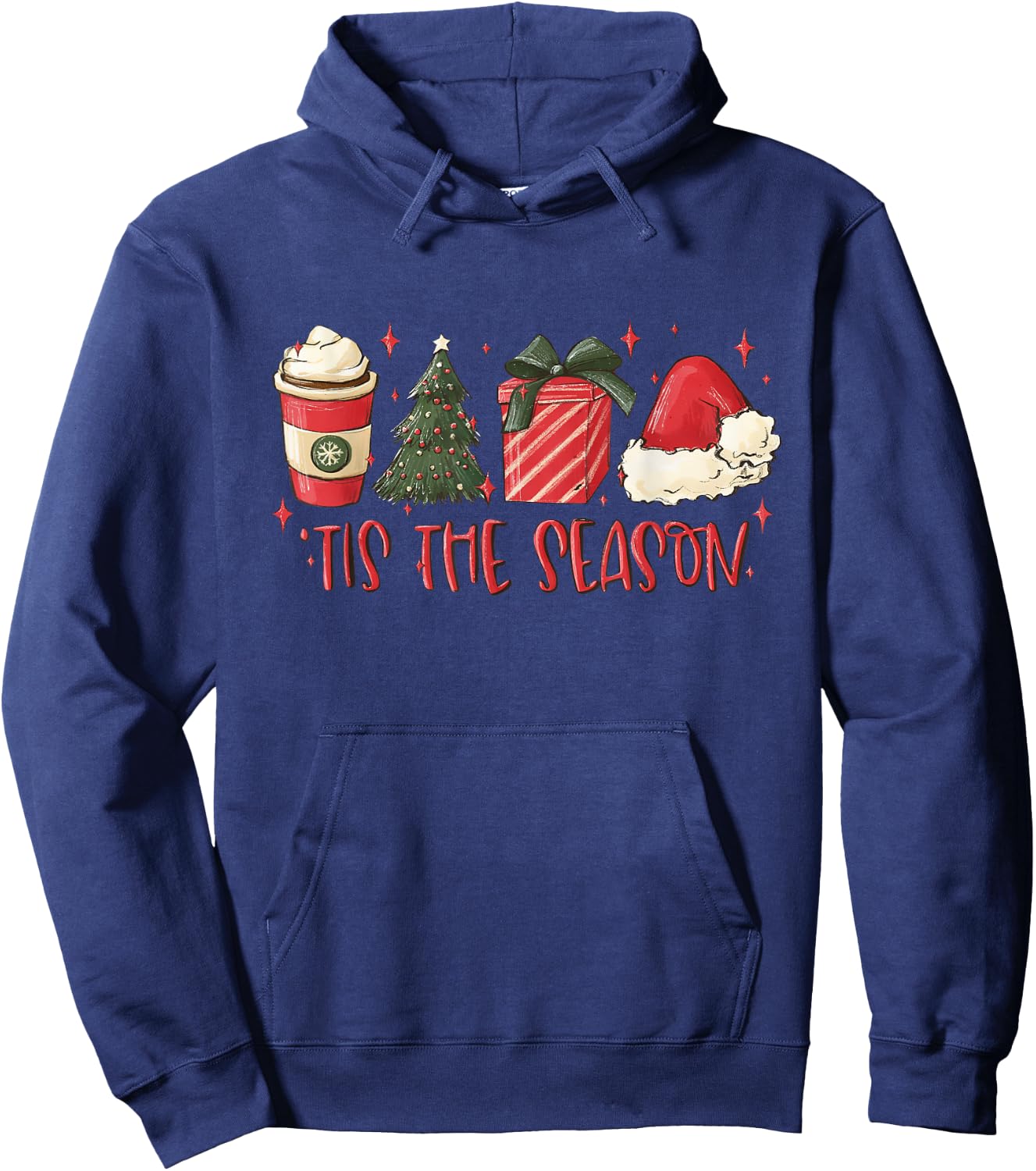 Tis The Season , Christmas Tis The Season Shirt Hoodie - Hoodie | Navy