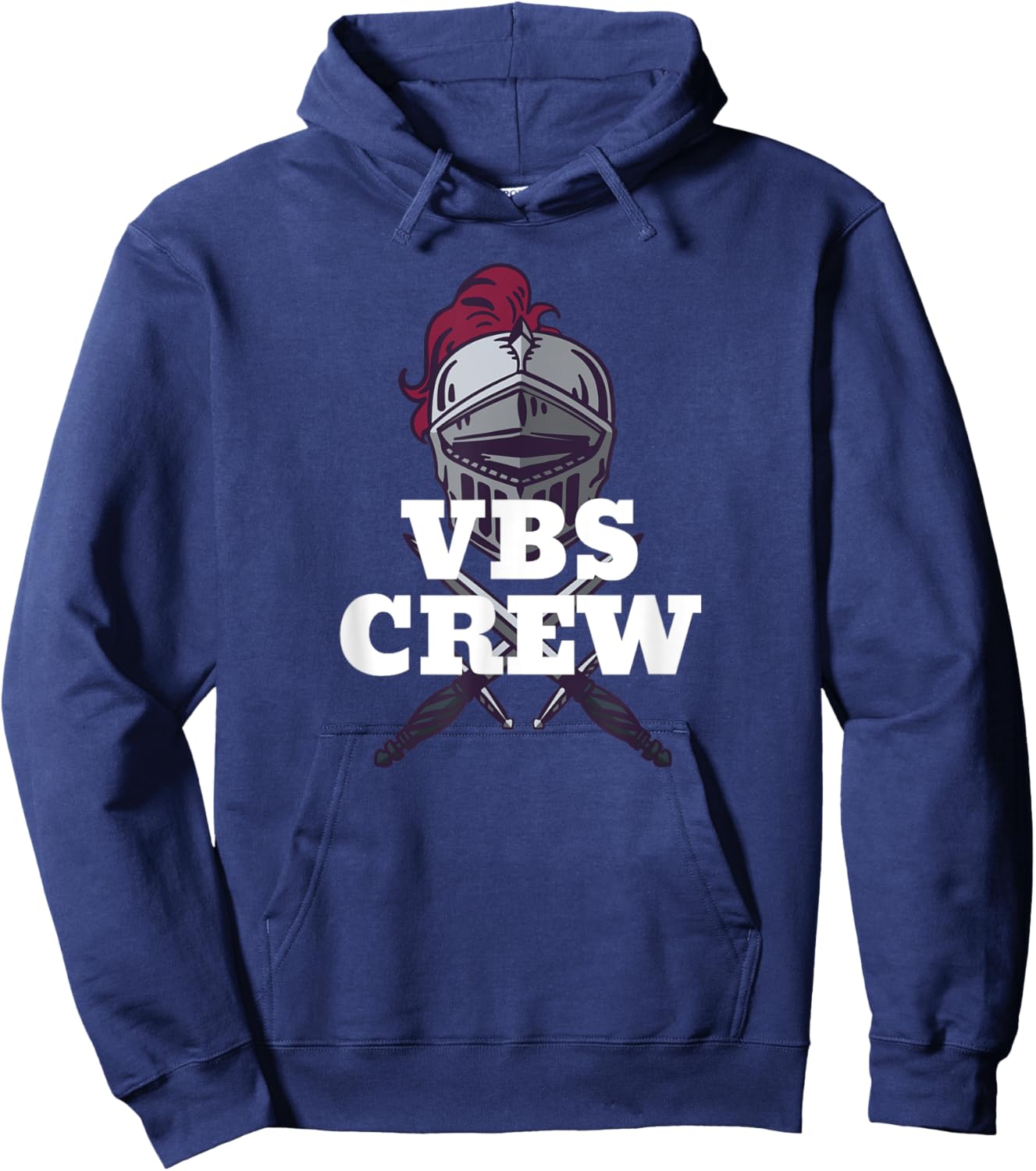 I Love VBS 2025 Knights Vacation Bible School Knight Hoodie - Hoodie | Navy
