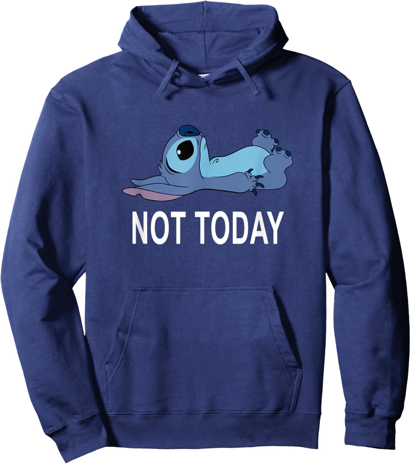 Disney Lilo & Stitch Not Today Tired Pose Cute Toddler Hoodie - Hoodie | Navy