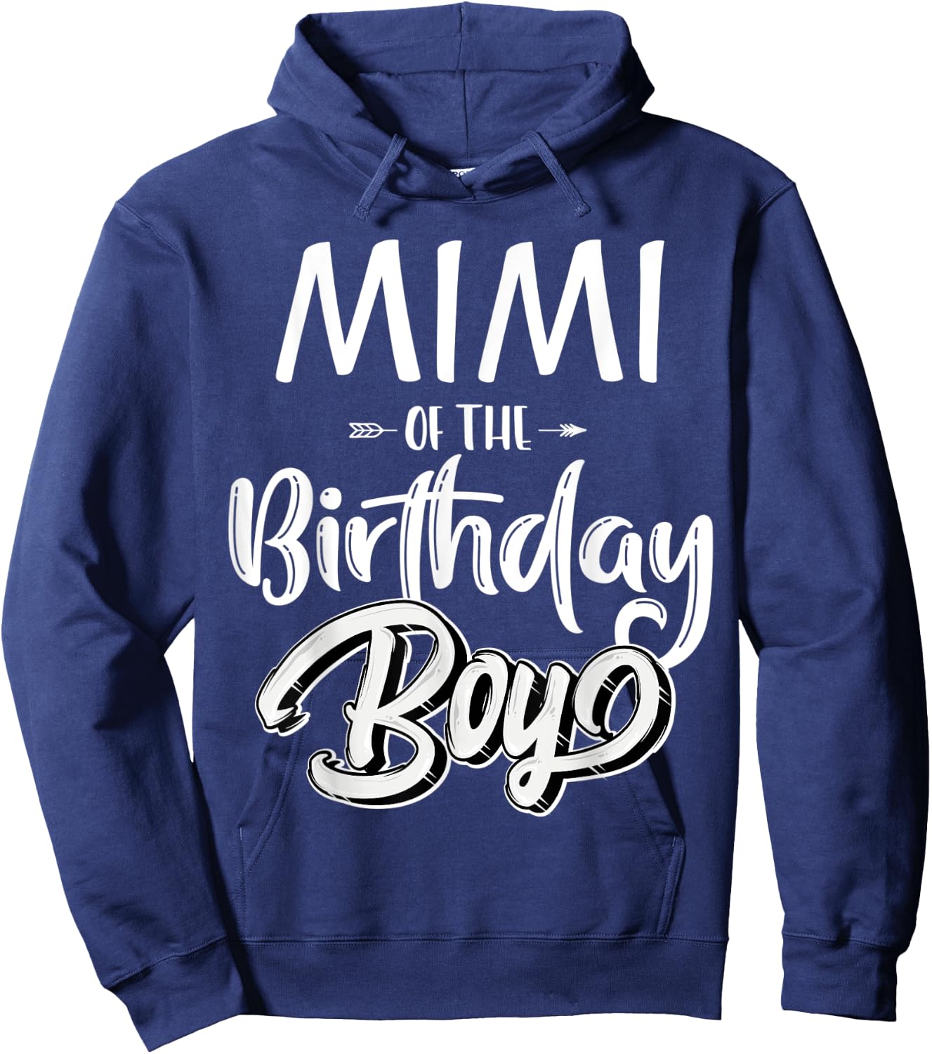 Mimi of The Birthday Boy Family Matching Party Grandma Women Hoodie - Hoodie | Navy