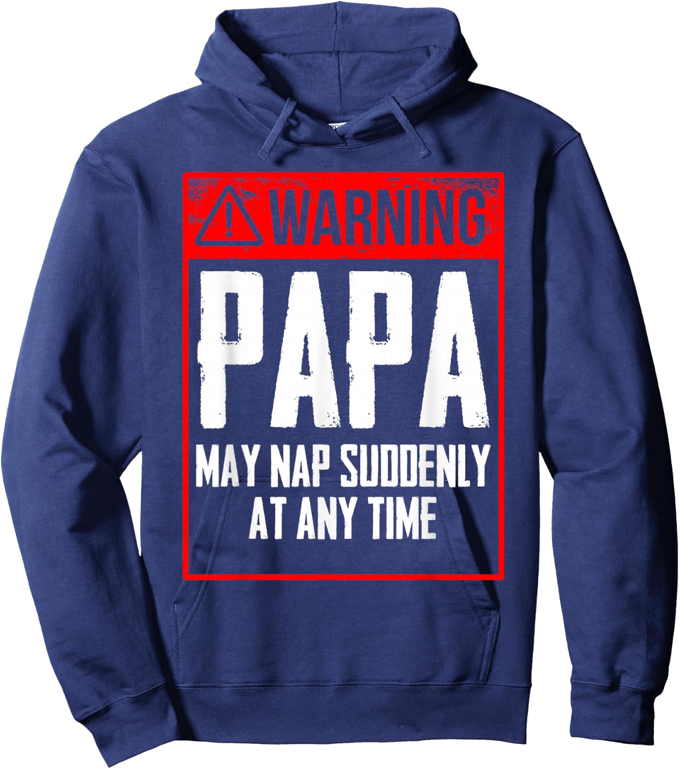Funny Sleep Father Daddy Papa Sleepy Nap Time Hoodie - Hoodie | Navy