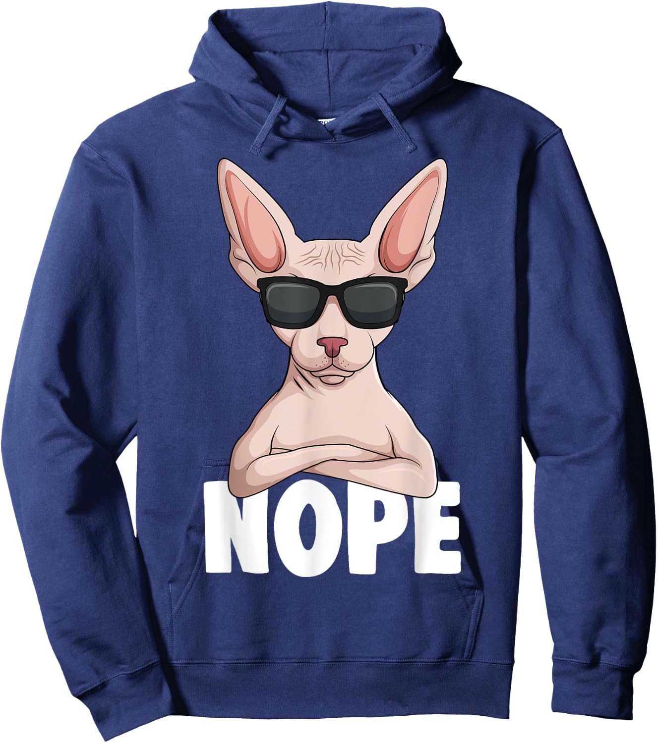 Sphynx Cat Sphinx Hairless Cat Hoodie - Hoodie | Navy