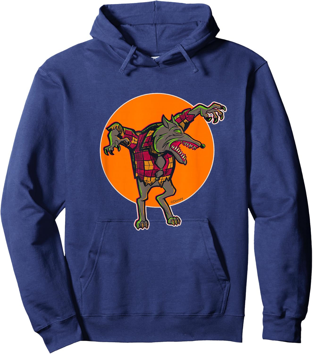 Disney 100 Nightmare Before Christmas Halloween Wolfman Hoodie - Hoodie | Navy