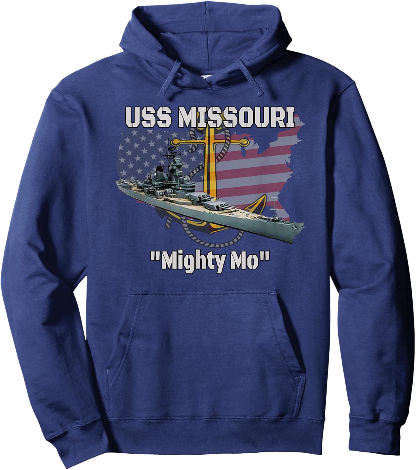 USS Missouri BB-63 Battleship Veterans Day Warship Father Hoodie - Hoodie | Navy