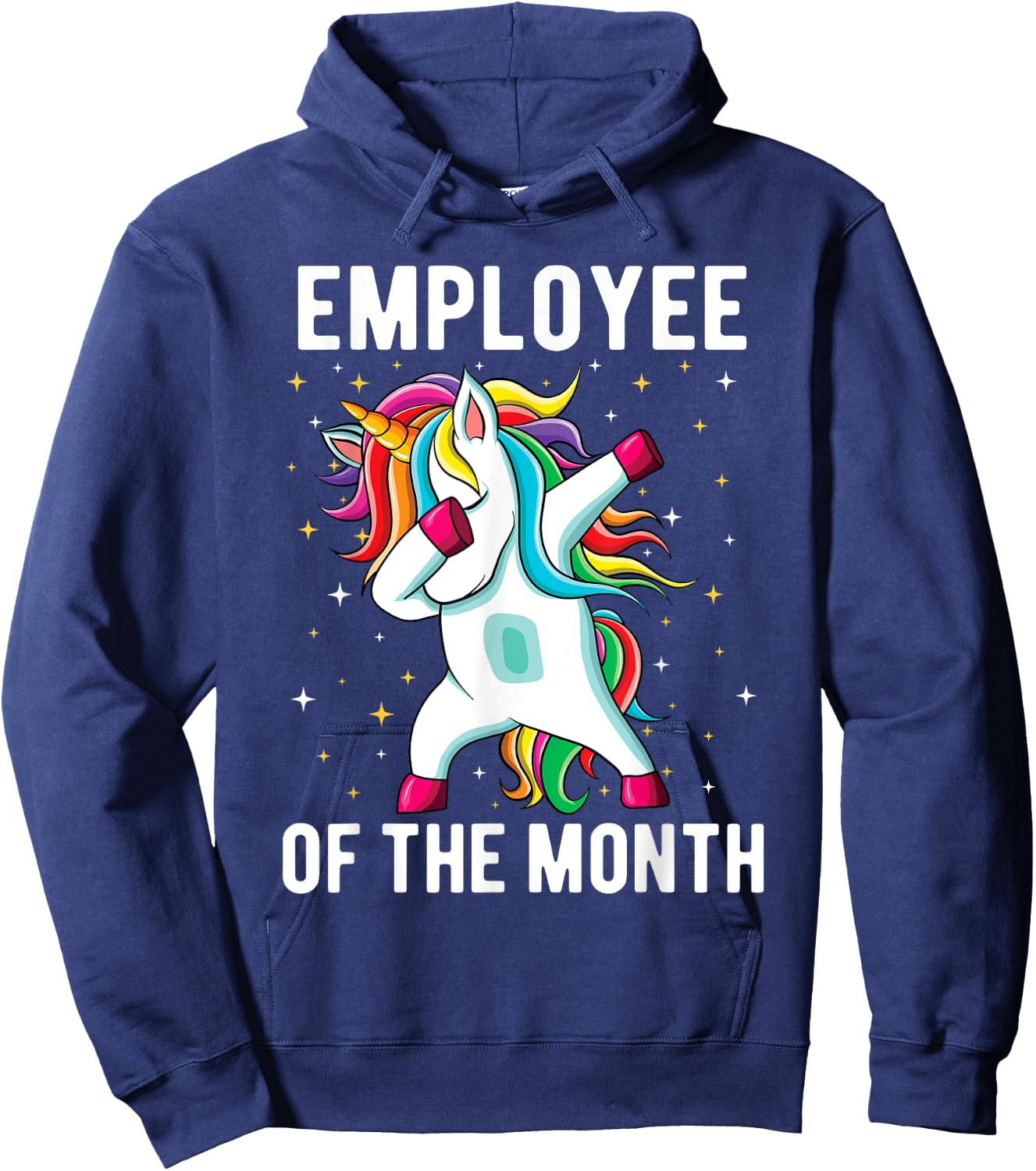 SOMMAS Unicorn Lover Employee Appreciation , Women's, Black, Small, Short Sleeve, Classic Fit, Cotton 60% Polyester 40% Hoodie - Hoodie | Navy