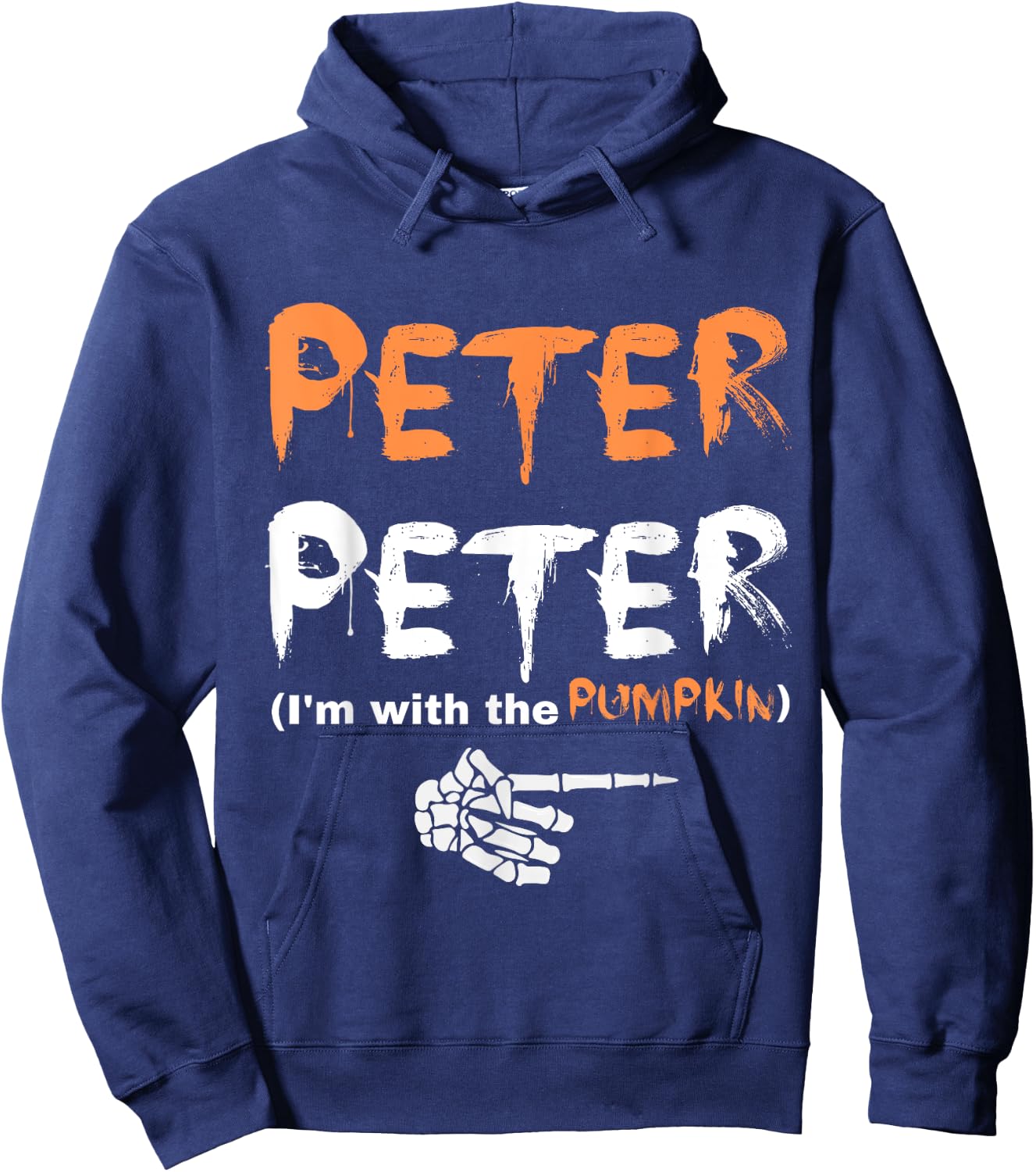 Peter Pumpkin Eater Halloween Matching Couples Costume Hoodie - Hoodie | Navy