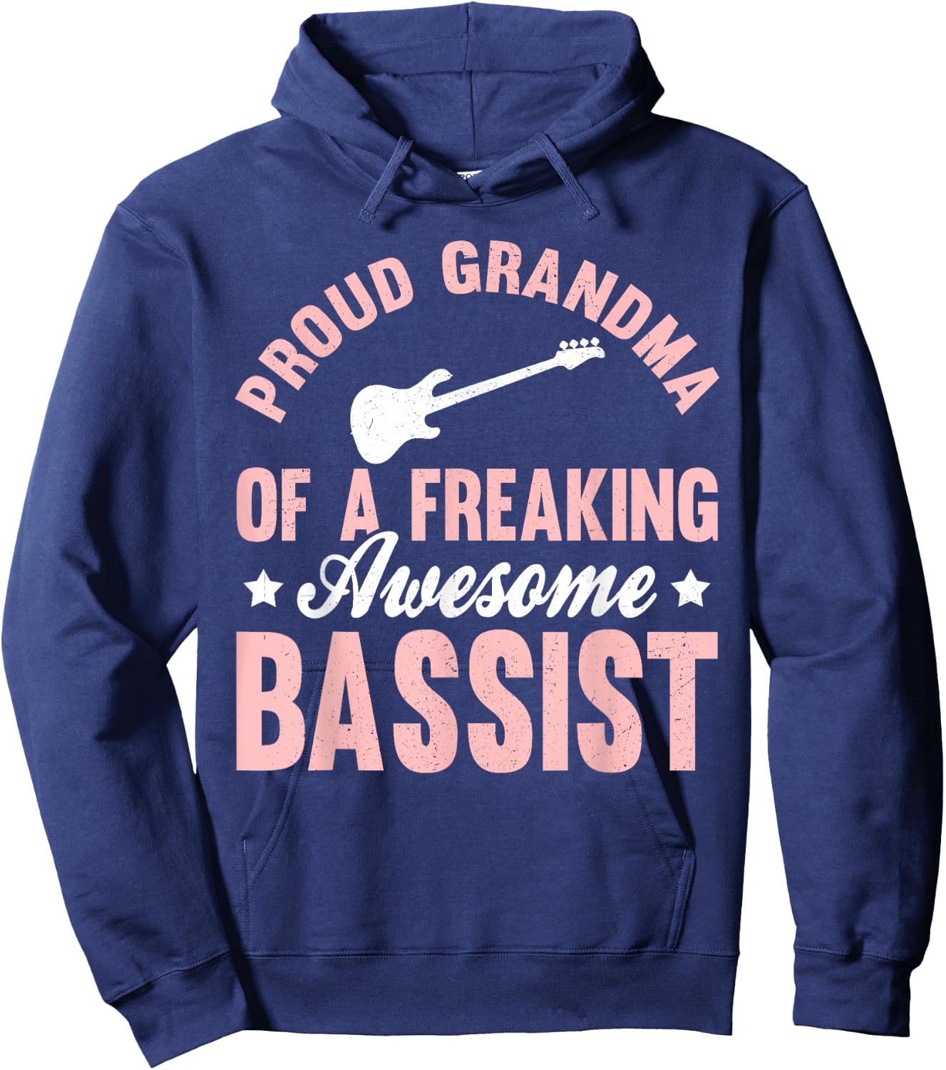 Bassist Bass Guitar Player Bass Guitarist Grandma Hoodie - Hoodie | Navy