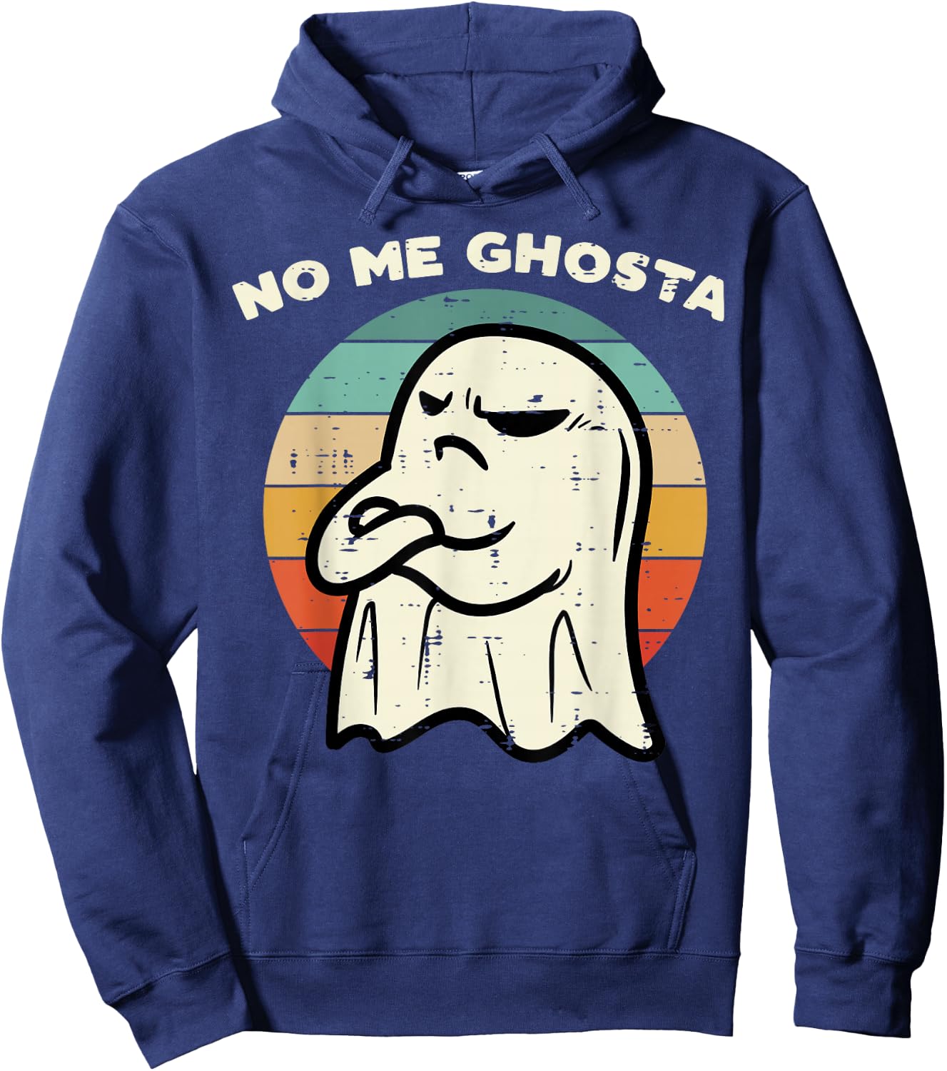 No Me Ghosta Funny Ghost Mexican Halloween Men Women Kids Hoodie - Hoodie | Navy
