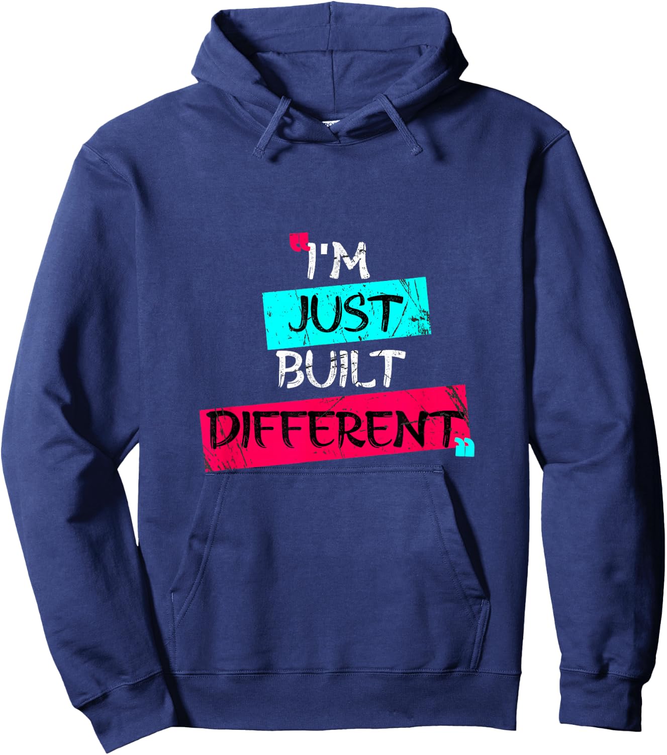 I'm Just Built Different Hoodie - Hoodie | Navy