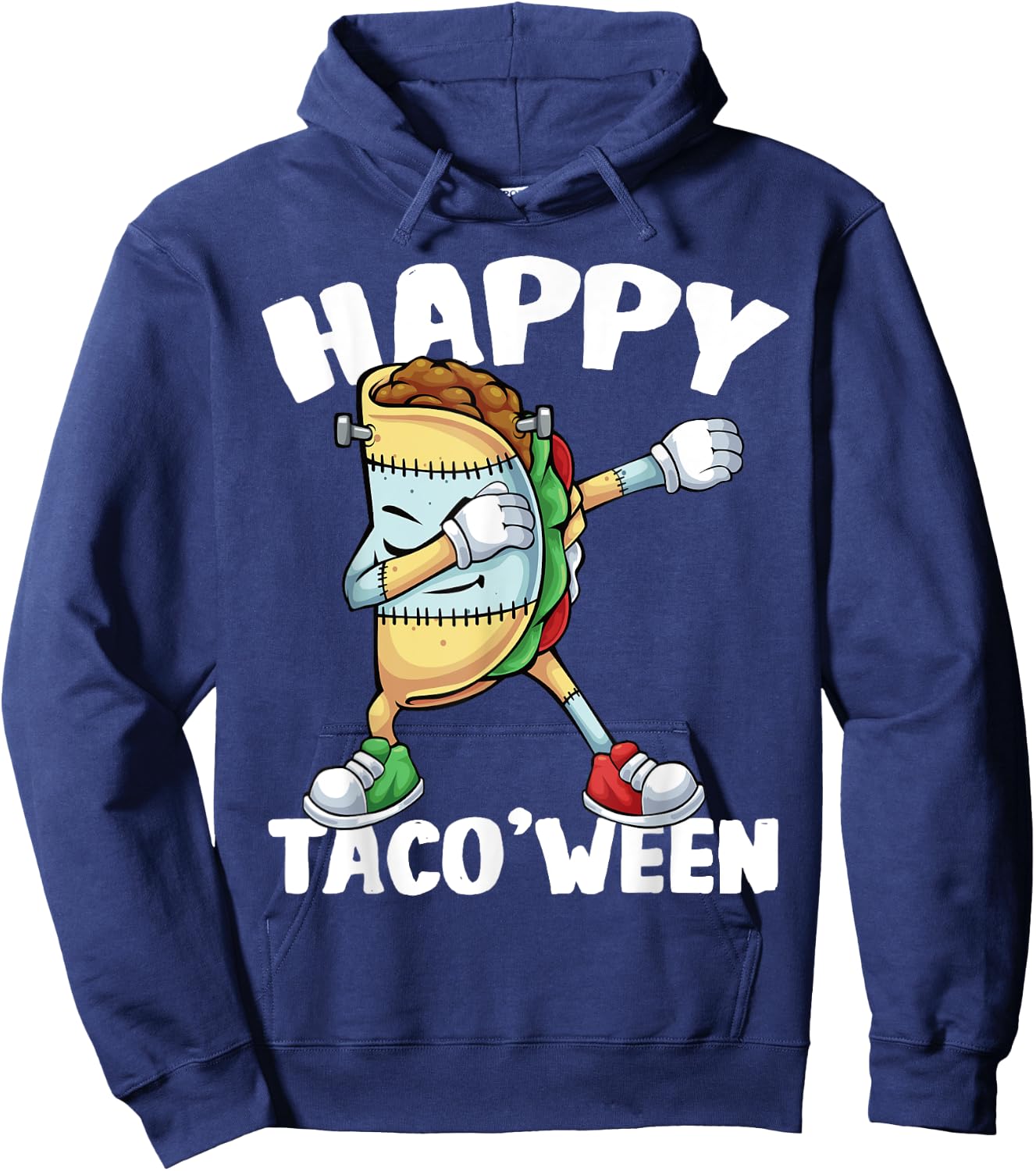Happy Taco'Ween Spooky Taco Monster Halloween Boys Kids Hoodie - Hoodie | Navy