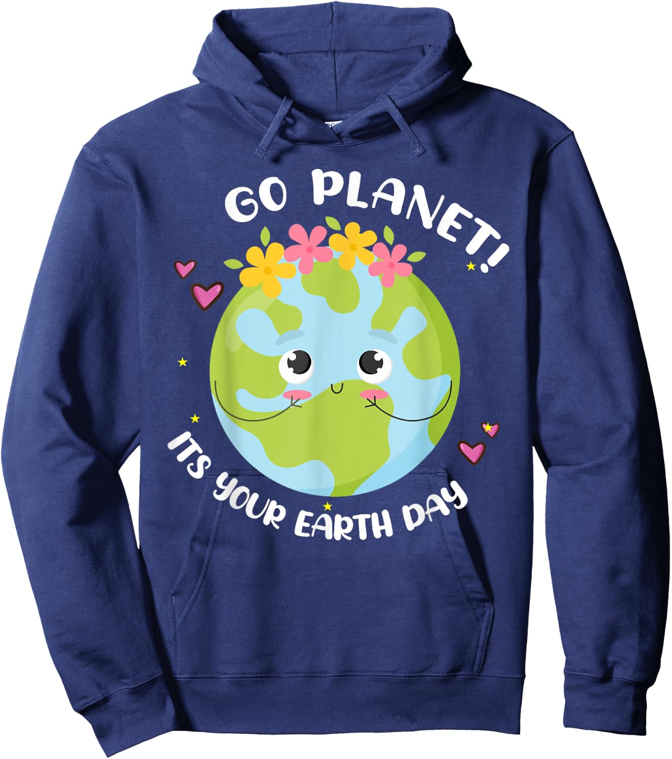 Girl Go Planet Its Your Earth-Day Shirt Cute Kids Toddler Hoodie - Hoodie | Navy