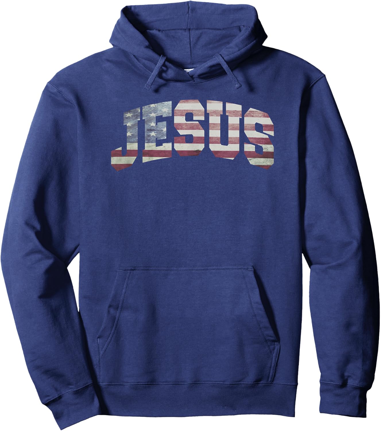 USA US Flag Patriotic 4th of July Jesus Hoodie - Hoodie | Navy