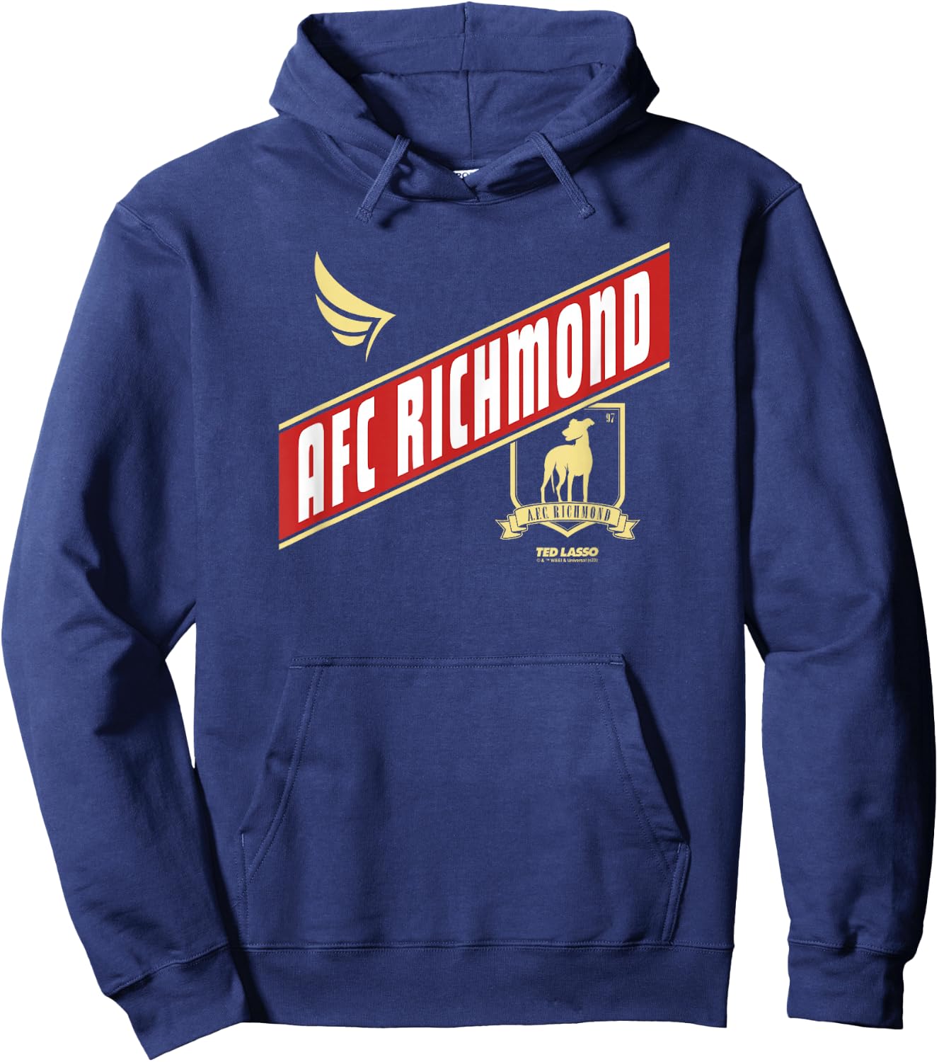 Ted Lasso AFC Richmond Crossed Band Logo Hoodie - Hoodie | Navy