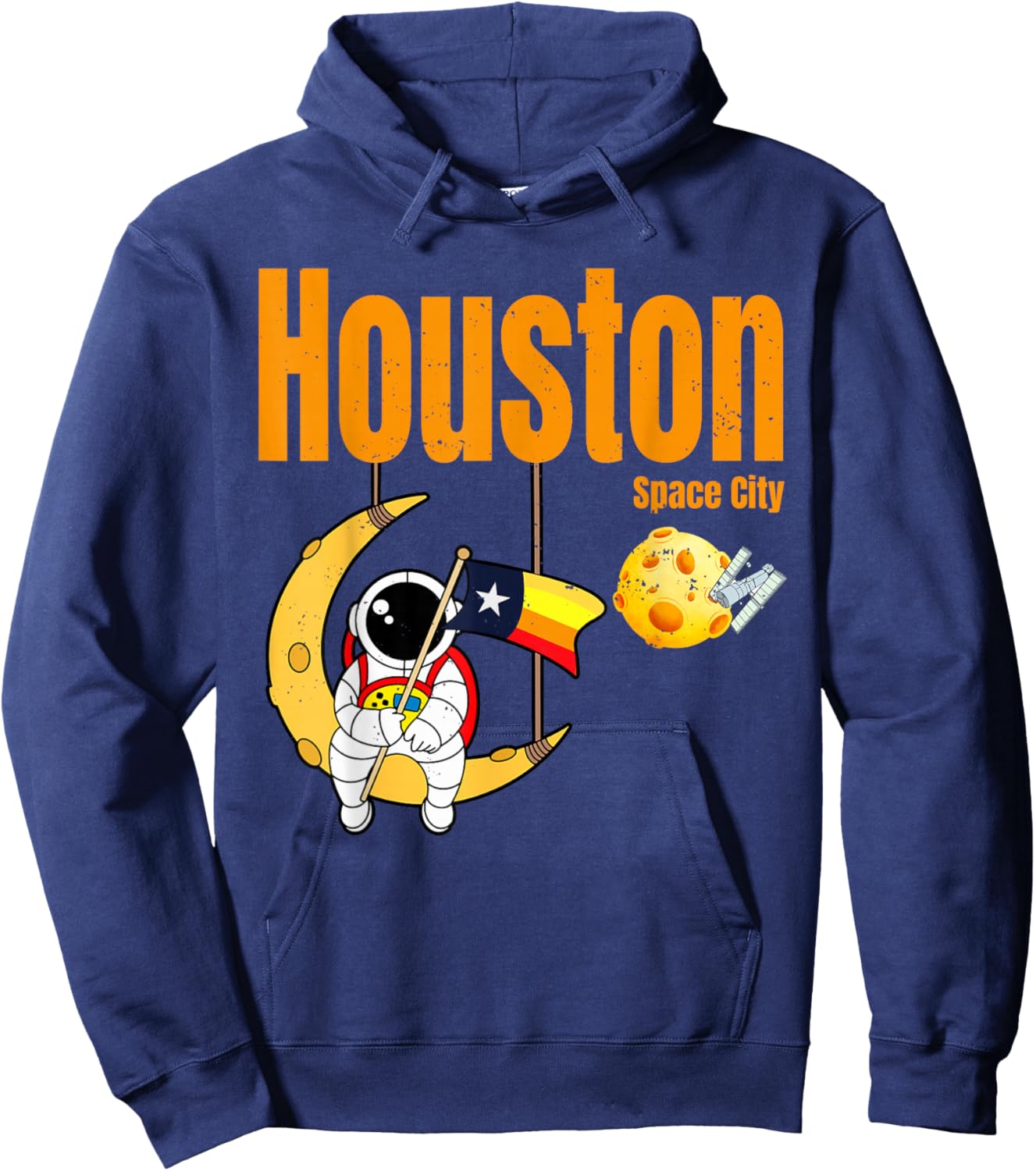 Houston Space City Astronaut Hoodie - Hoodie | Navy