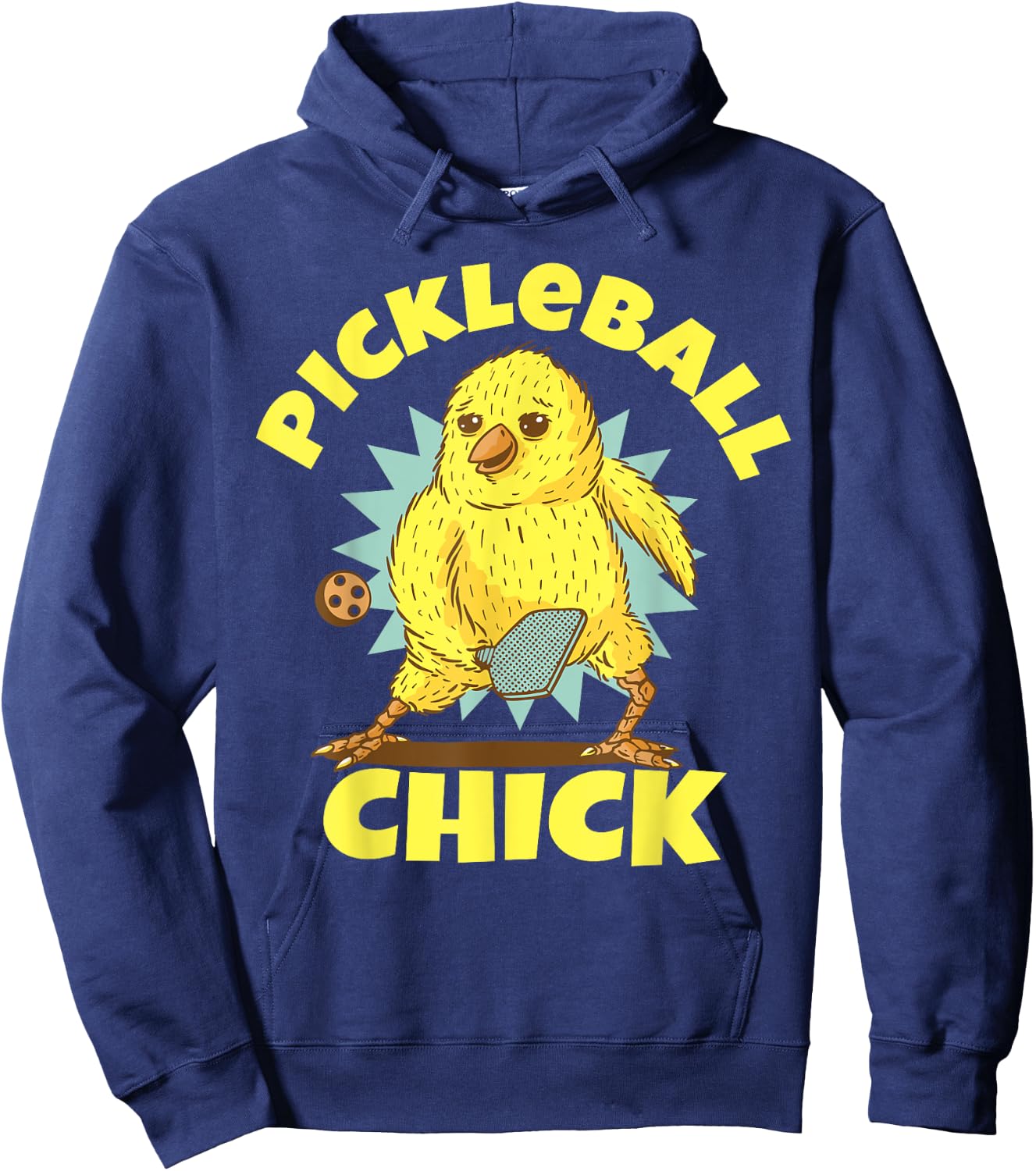 Funny Pickleball Shirt Pickleball Chick Player Loves to Play Hoodie - Hoodie | Navy