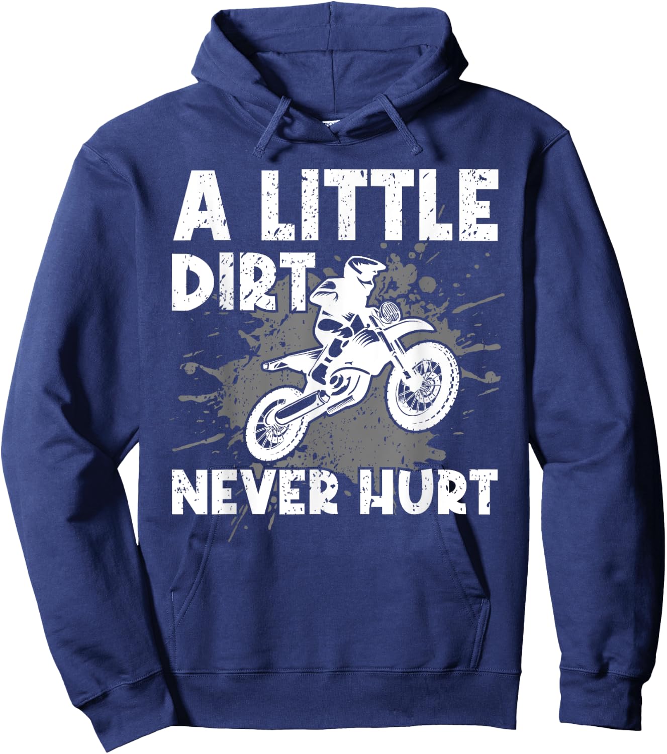 Funny Dirt Bike Design Women Kids Motocross Riding Hoodie - Hoodie | Navy