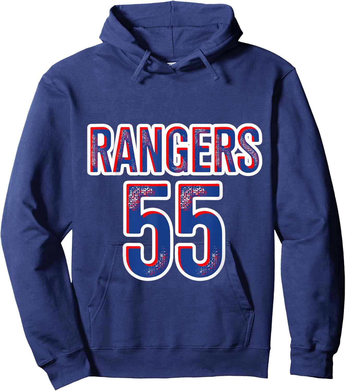 Rangers F.C. RFC 55th Scottish Premiership Winners Champion55 - Black, -Adults & Kids, Short Sleeve, Classic Fit, Small Hoodie - Hoodie | Navy