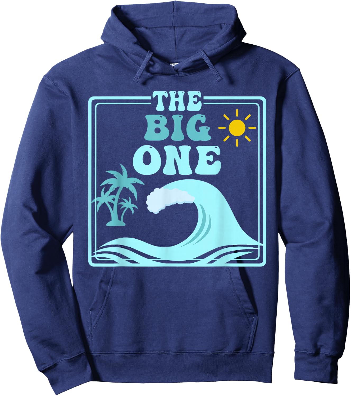 The Big One 1st Birthday Surf Family Matching Hoodie - Hoodie | Navy