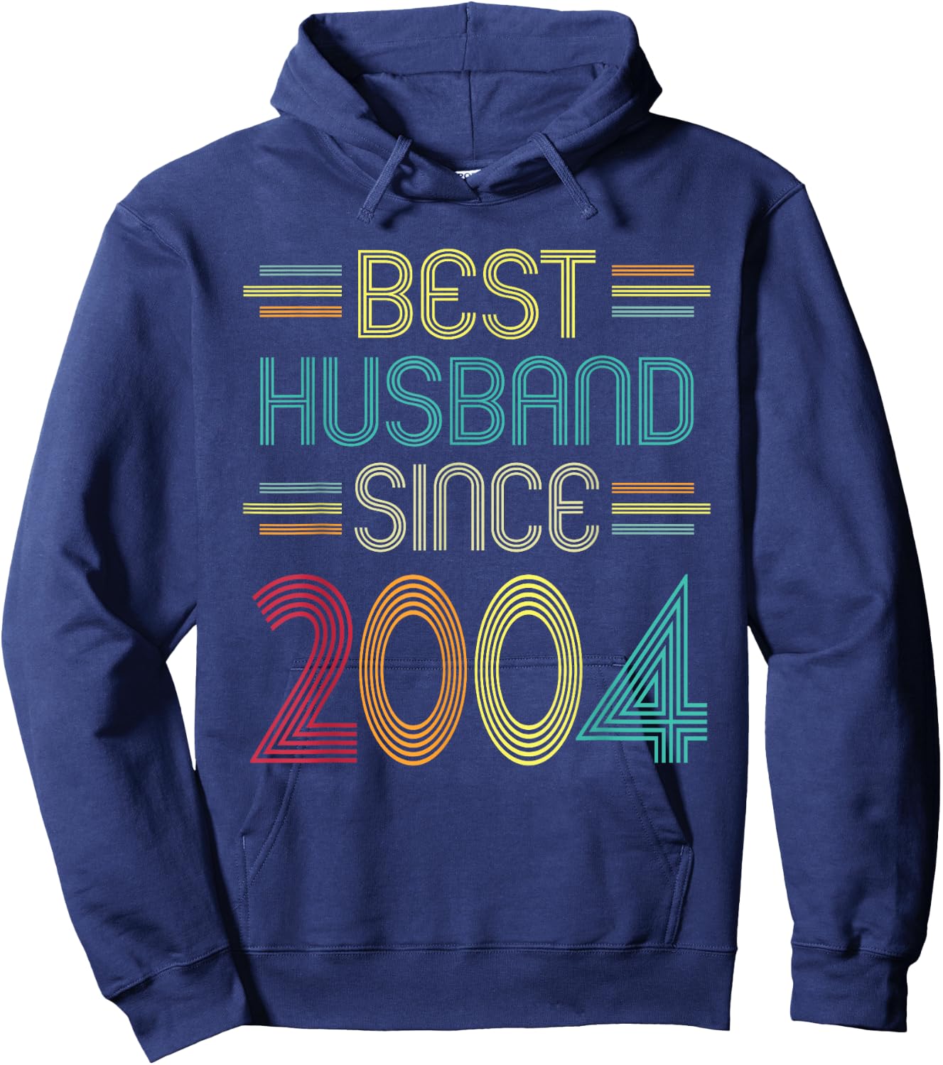 Best Husband Since 2004 - 18th Wedding Anniversary Hoodie - Hoodie | Navy