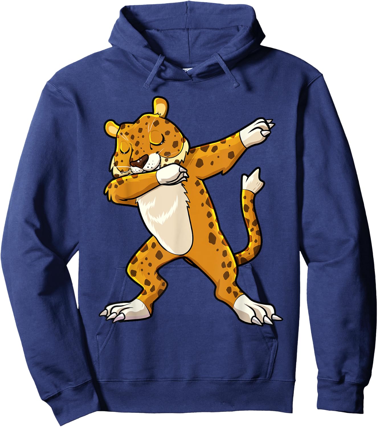 Dabbing Jaguar Safari Animal Cat Lover Men Women Kids Hoodie - Hoodie | Navy