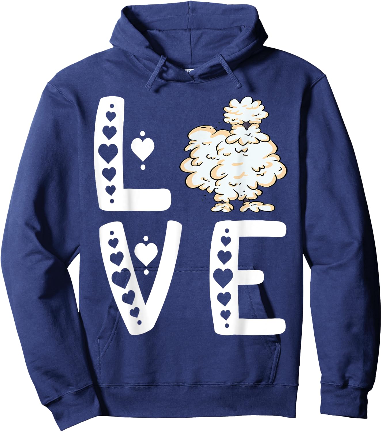 Silkie Chicken Love Silkie Chicken Lover Silky Chicken Hoodie - Hoodie | Navy