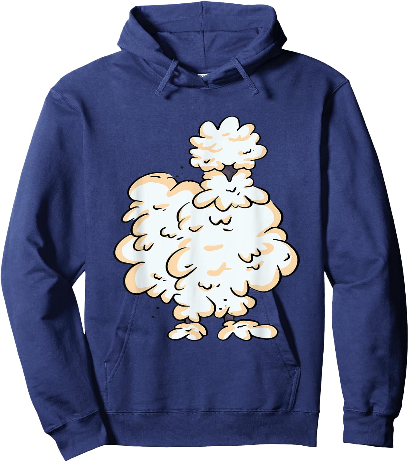 Silkie Chicken Smooth Cuddly Bird Silk Chicken Silky Chicken Hoodie - Hoodie | Navy