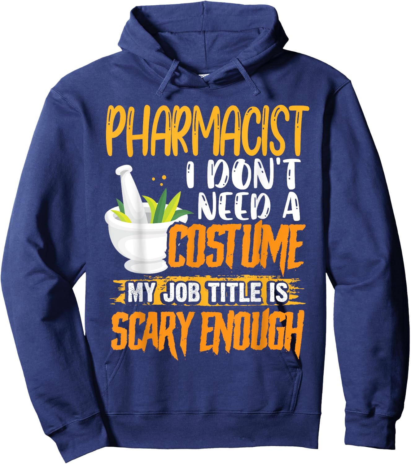 Pharmacy Technician Stud Pharmacist Halloween Costume Hoodie - Hoodie | Navy