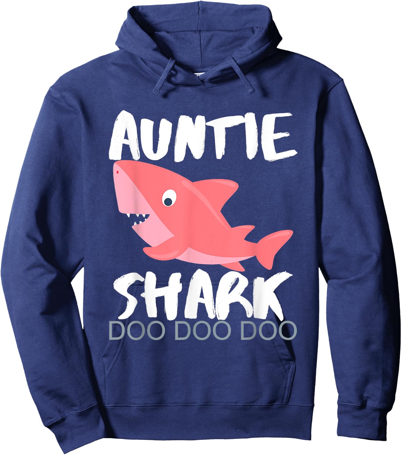 Auntie Shark Shirt Gifts From Niece Nephew Hoodie - Hoodie | Navy