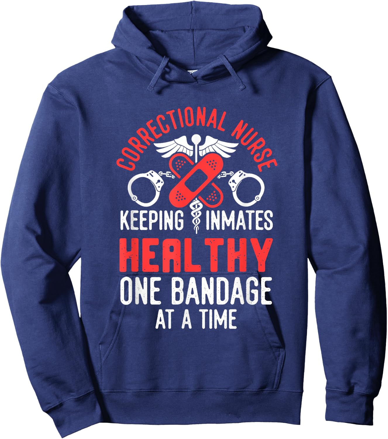 Correctional Nurse Nursing Correction Officer Hoodie - Hoodie | Navy