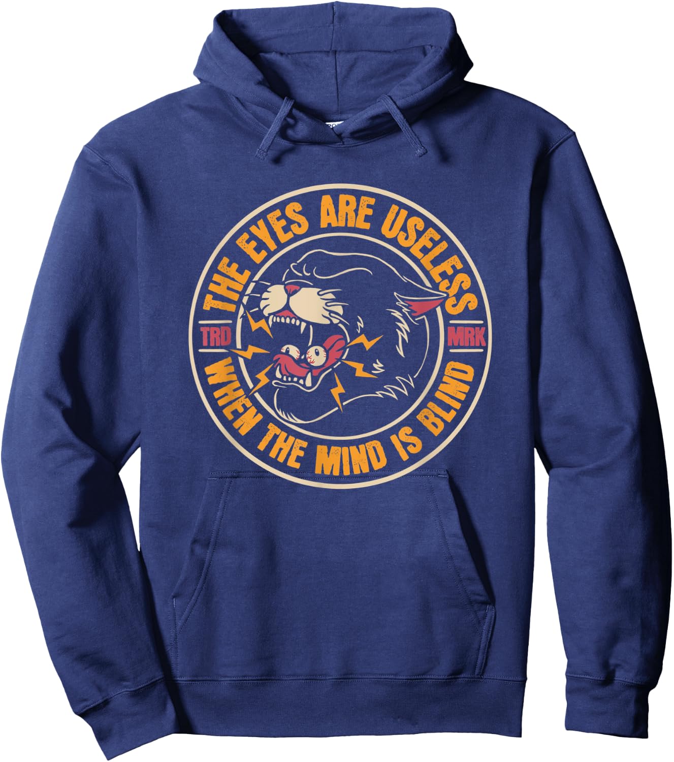 Panther American Traditional Tattoo Ink Old School Flash Hoodie - Hoodie | Navy