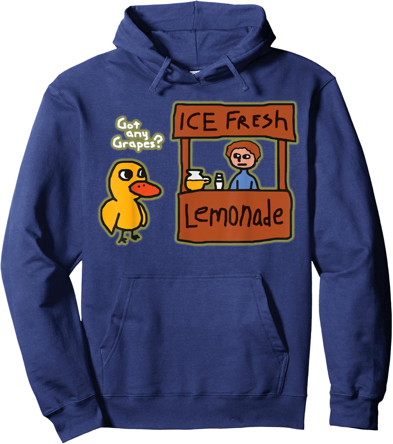Ice Fresh Lemonade Shirt Duck Funny Got Any Grapes Love Gift Hoodie - Hoodie | Navy