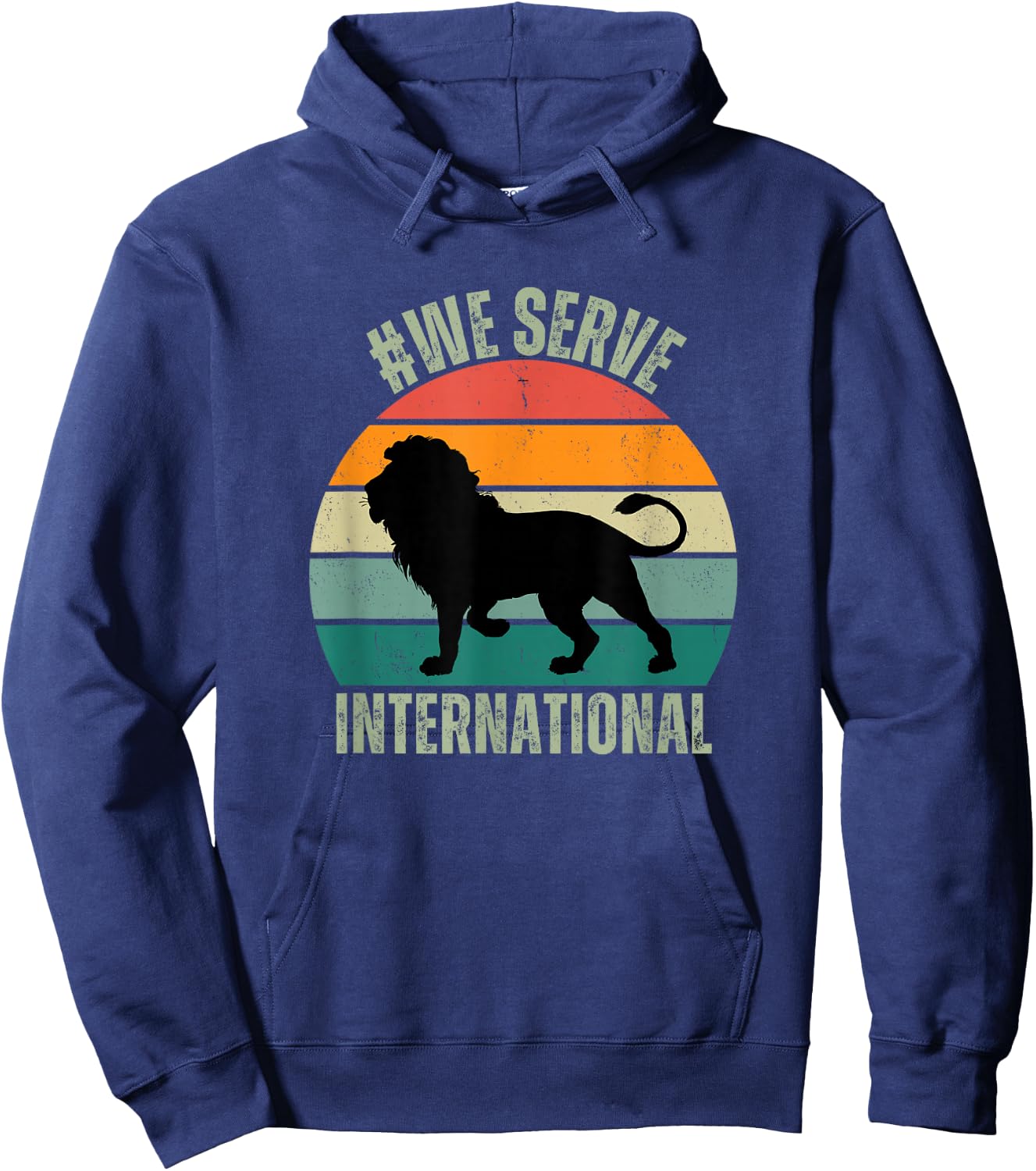 We Serve Lion Apparel For International Lions Clubs Member Hoodie - Hoodie | Navy