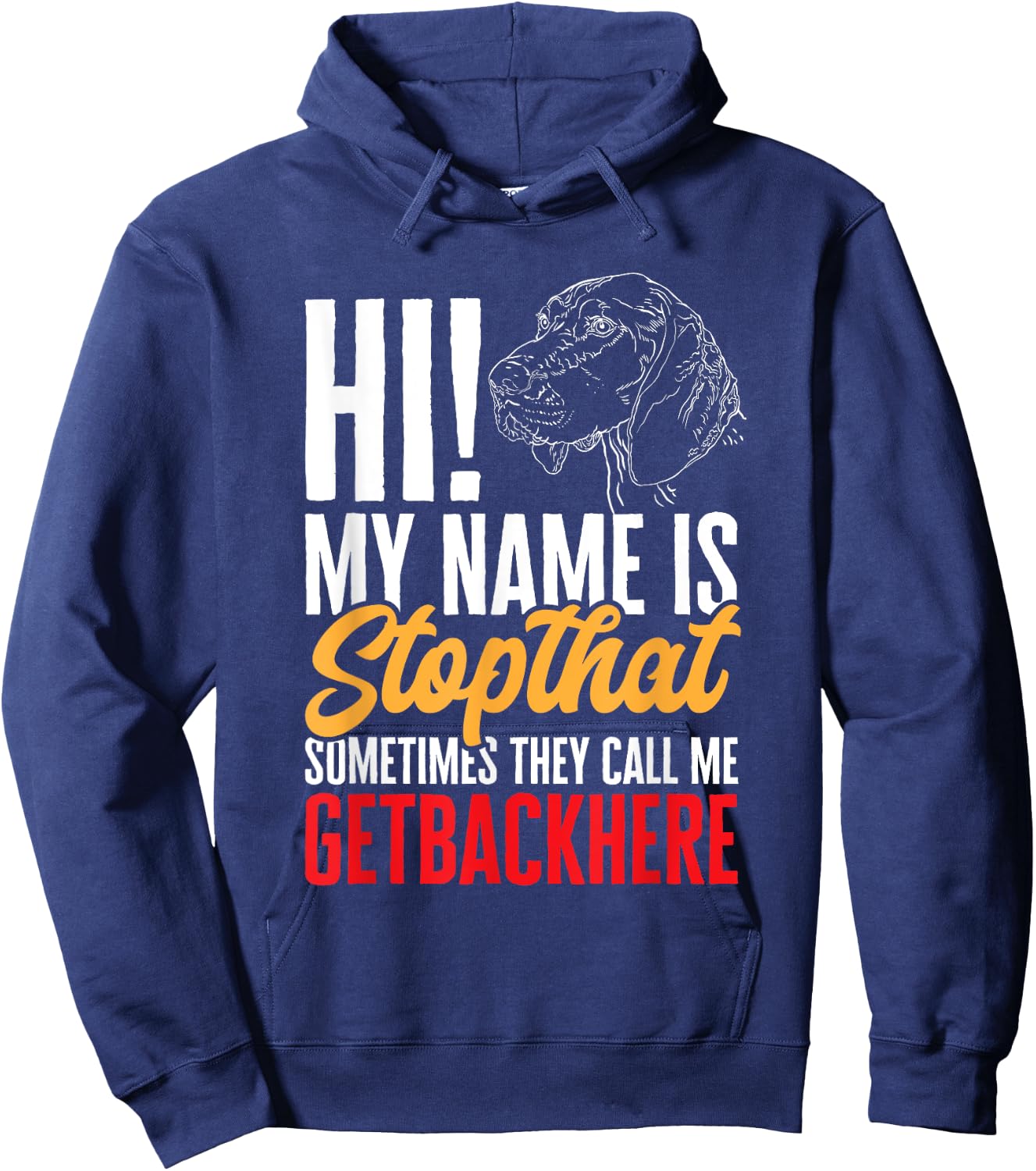 German Shorthaired Pointer GSP Dog Hoodie - Hoodie | Navy