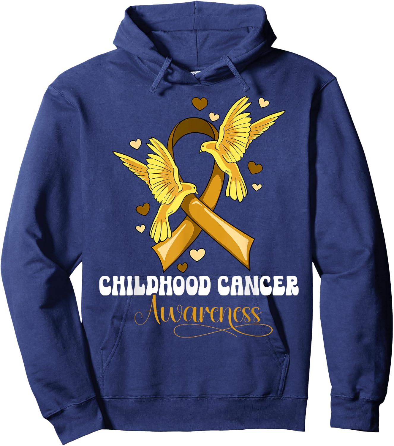Childhood Cancer Awareness Hoodie - Hoodie | Navy