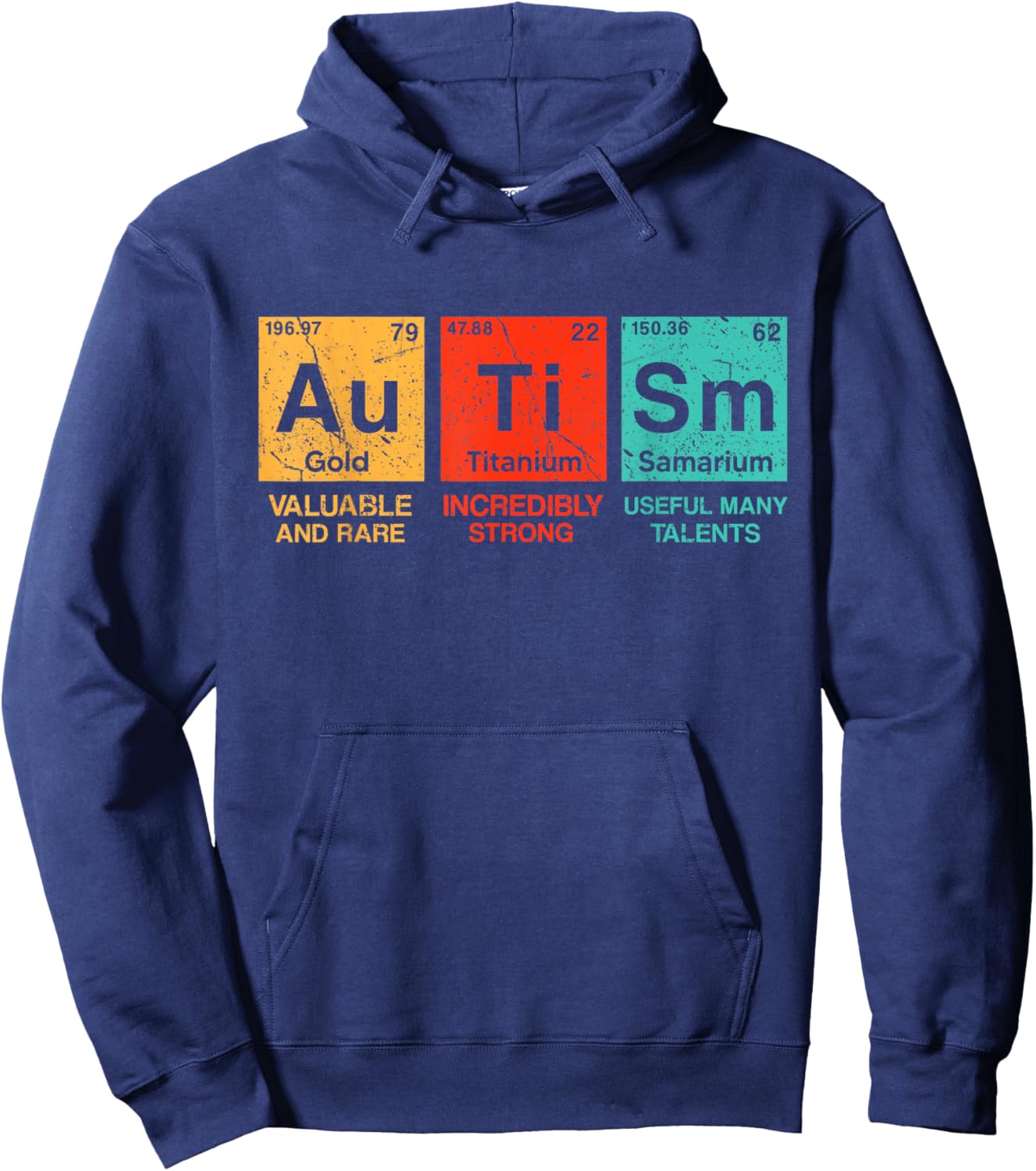 Autism Elements Periodic Table Awareness ASD Men Women Kids Hoodie - Hoodie | Navy