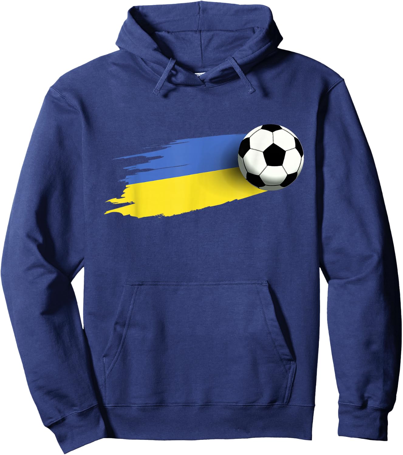 Ukraine Flag Jersey Ukrainian Soccer Team Ukrainian Hoodie - Hoodie | Navy
