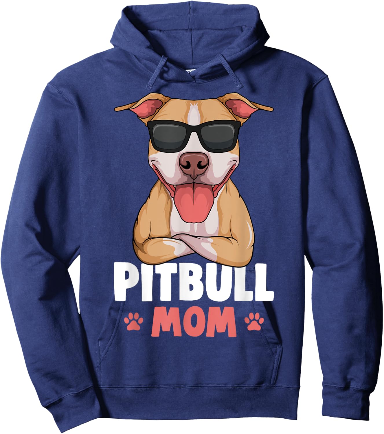 Pitbull Mom Pittie Dog Women Hoodie - Hoodie | Navy