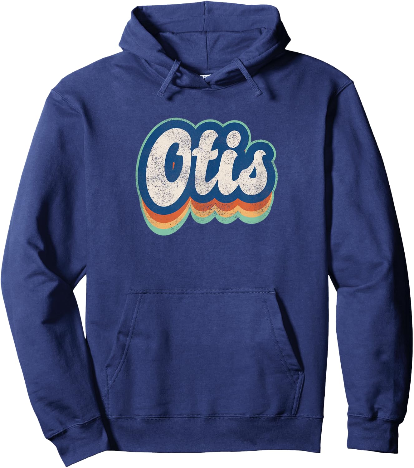 Otis First Name Boy Vintage Style 70s 80s Personalized Hoodie - Hoodie | Navy