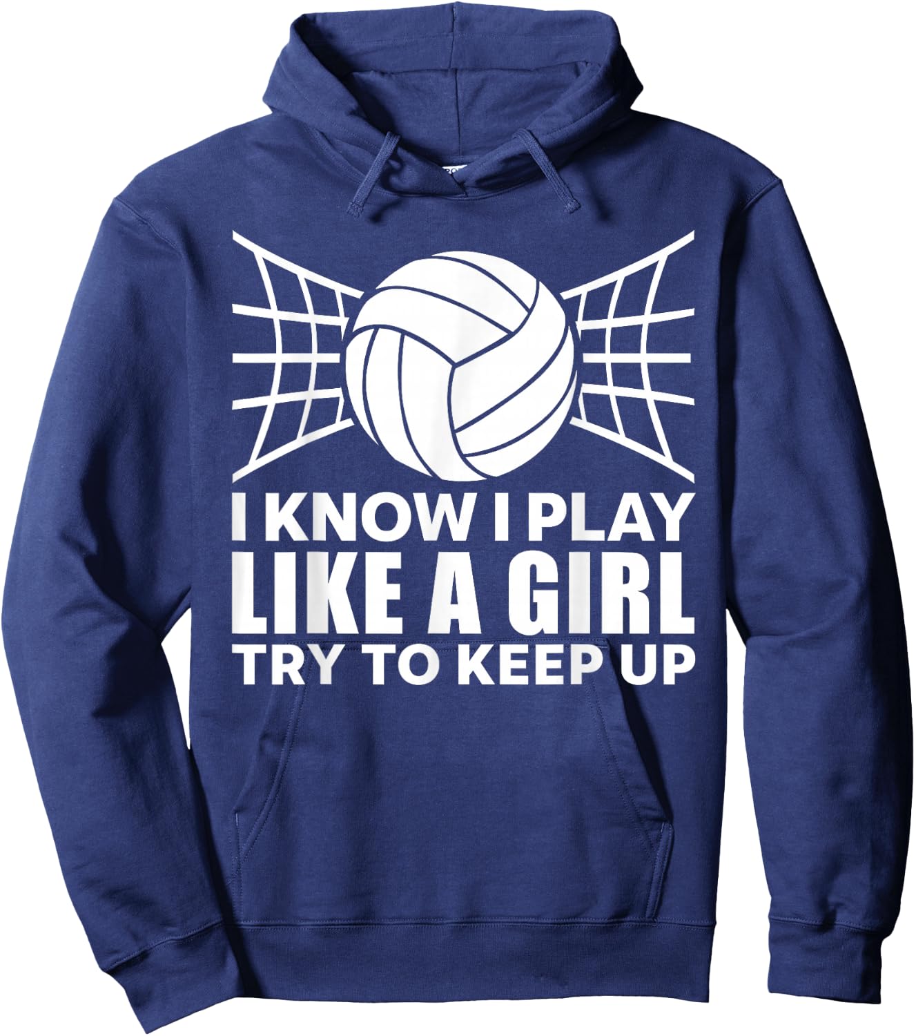 Cool Volleyball Girls Ladies Setter Libero Coach Hoodie - Hoodie | Navy