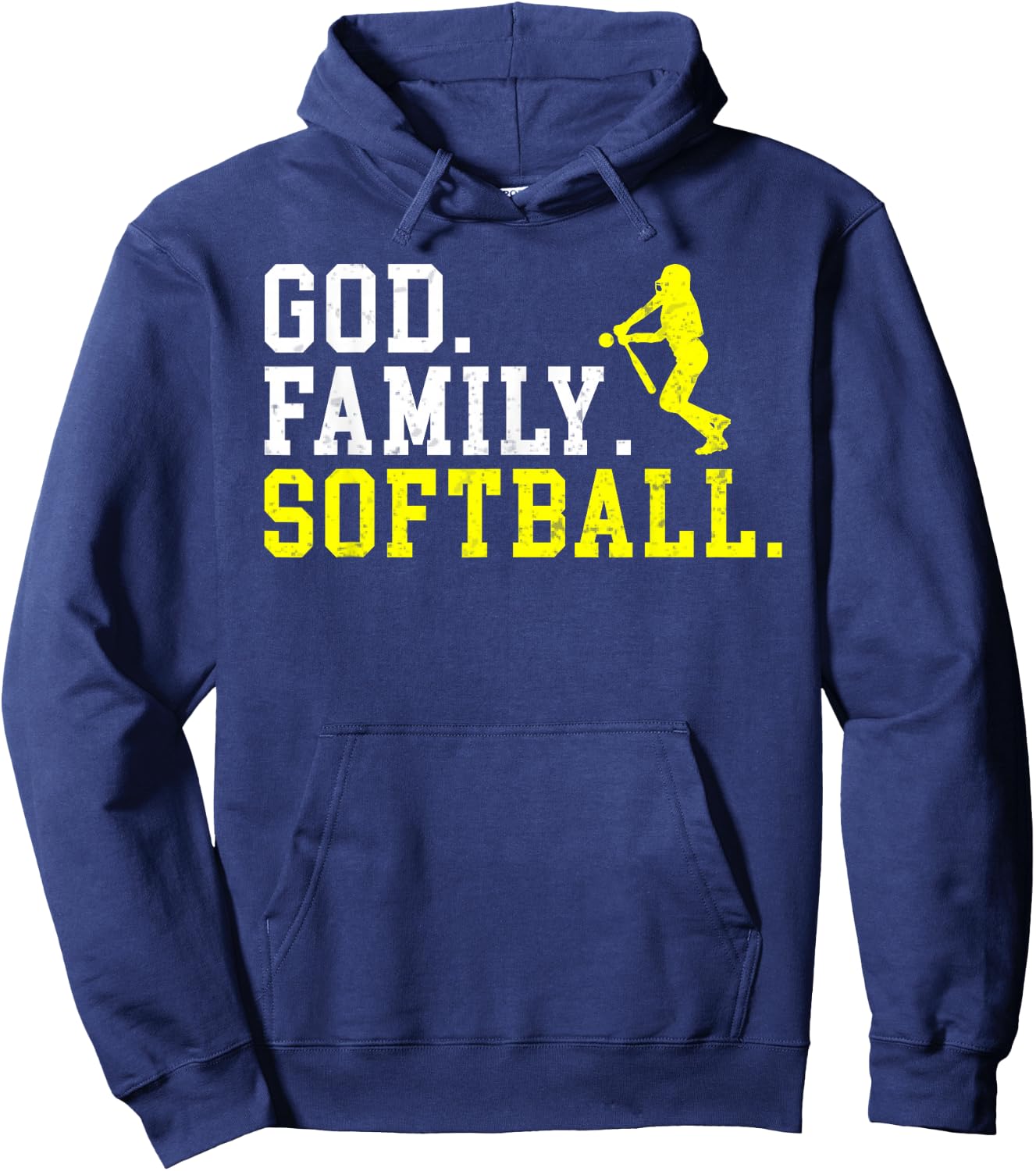 God Family Softball Hoodie - Hoodie | Navy
