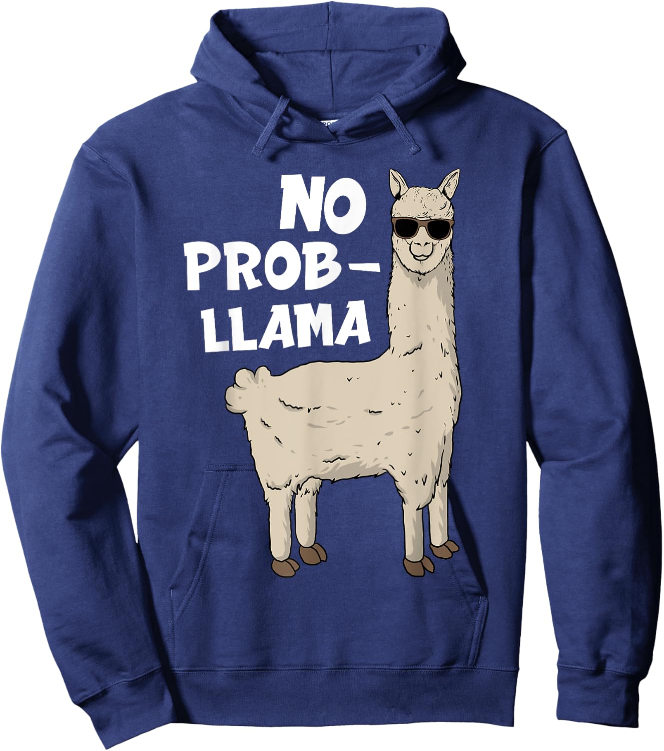 Funny Llama Design Women Kids Llama Alpaca Animal Hoodie - Hoodie | Navy