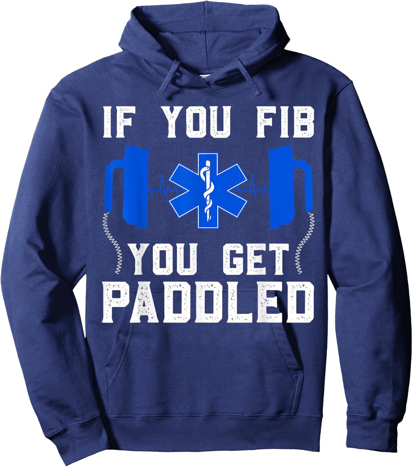 Funny Paramedic Women FIB EMT ER ICU Nurse Medical Hoodie - Hoodie | Navy