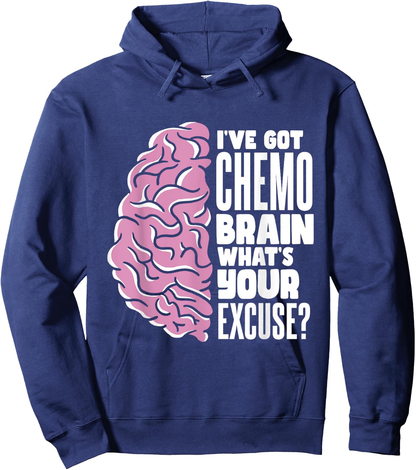 Radiation Therapy Fighter Chemo Brain Hoodie - Hoodie | Navy